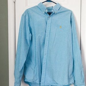 Ralph Lauren Checkered blue dress shirt